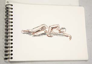 Cours de dessin de modèle vivant à Lacroix Falgarde, Jacques le 31 03 2018