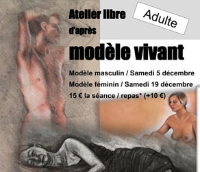 Atelier de modèle vivant de Lisa Strong Fonds Labegorre Seignosse