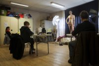 Modèle vivant Atelier d'Axelle Picard le 25/11/2017 au foyer rural de Lacroix Falgarde