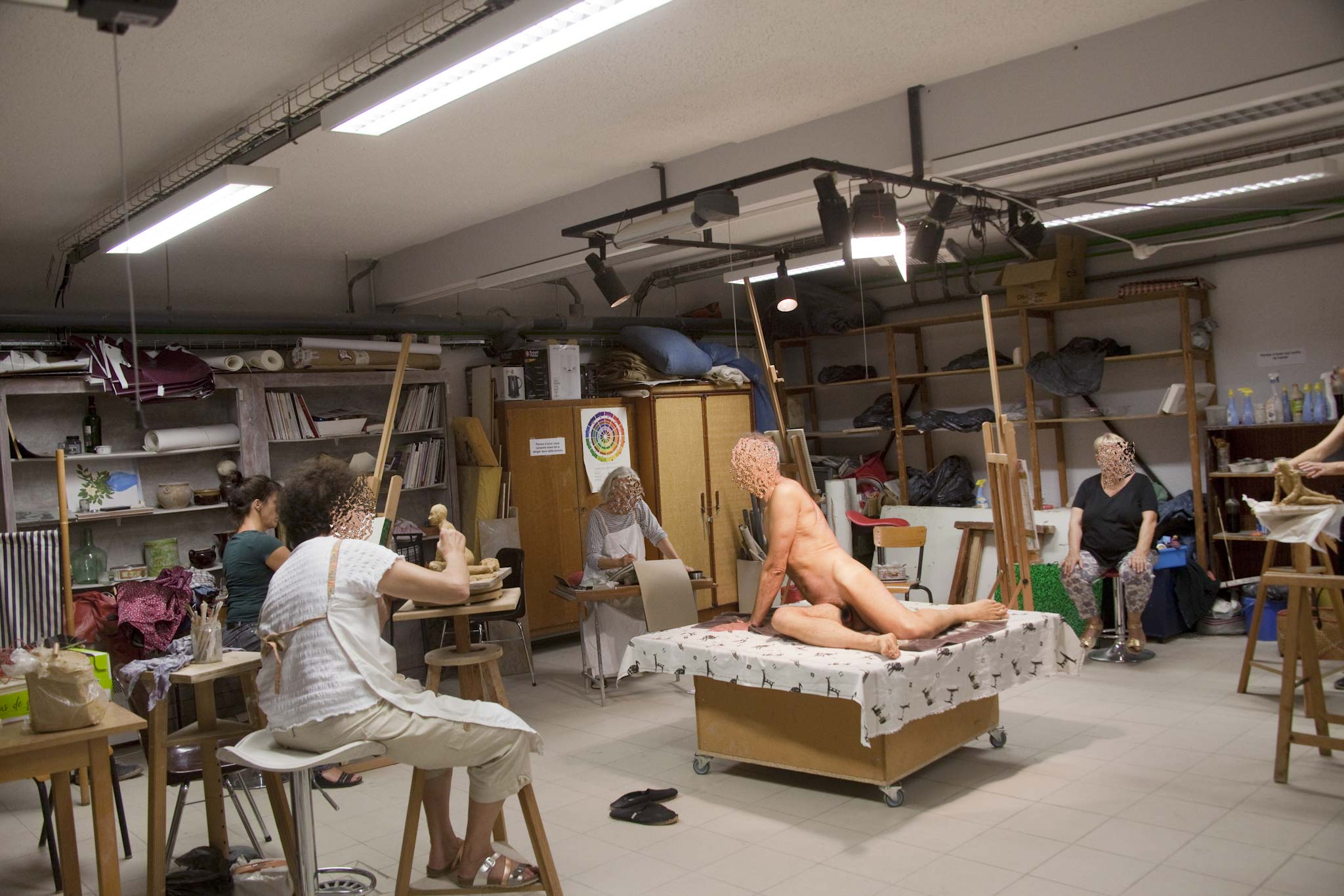 Atelier dessin de nu : la sellette